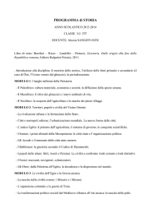 PROGRAMMA di STORIA