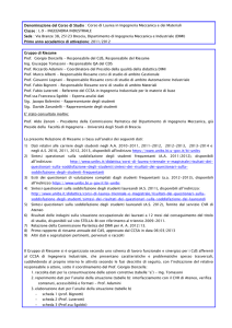 Corso di Laurea in Ingegneria Meccanica e dei Materiali
