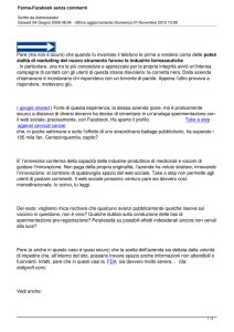 Farma-Facebook senza commenti