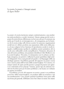 La teoria, la prassi e i bisogni umani