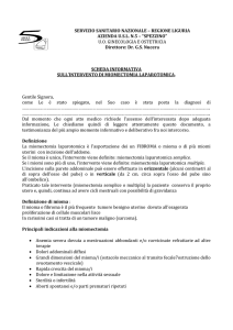 scheda informativa laparotomica