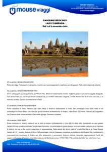 PANORAMI INDOCINESI LAOS E CAMBOGIA Dal 5