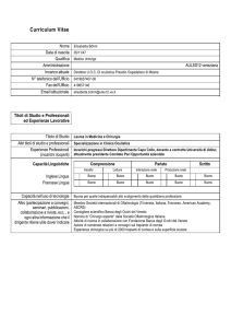 Curriculum Bohm elisabetta - Azienda Ulss 12 veneziana
