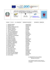 Prima A - ISTITUTO COMPRENSIVO "SG Bosco"