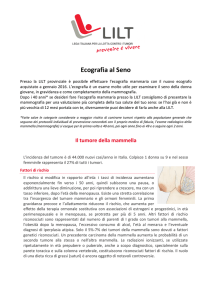 Ecografia Mammaria - LILT Imperia