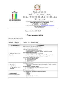 Programma svolto - Liceo Artistico Statale Frattini di Varese
