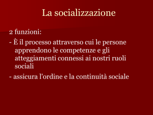 La socializzazione