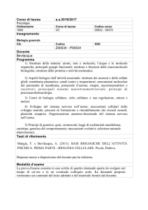 Corso di laurea a.a.2016/2017 Insegnamento Biologia generale