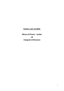 Analisi a più variabili: Misura di Peano