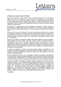let pol bellazzi - Lettera politica