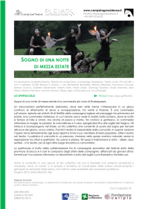 SOGNO DI UNA NOTTE DI MEZZA ESTATE