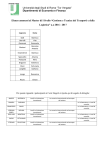 clicca qui - Master in Trasporti e Logistica
