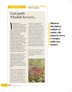 Così parlò Yhudah ha-Levì…
