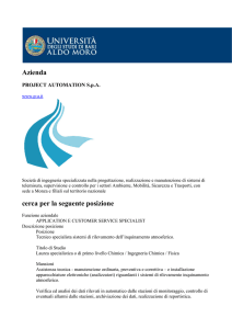 Azienda cerca per la seguente posizione