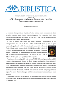 Occhio per occhio e dente per dente
