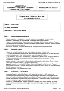 vedi PDF - `Galileo Galilei`