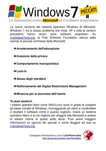 La nuova versione del sistema operativo Windows