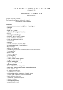 3e storia - Liceo "Tito Lucrezio Caro"