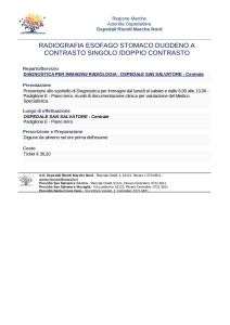 radiografia esofago stomaco duodeno a contrasto singolo /doppio
