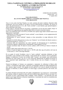 lega nazionale contro la predazione di organi e la morte a cuore
