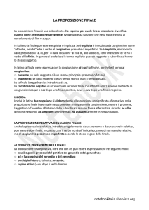 La proposizione finale - Notebook Italia