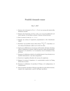 Possibili domande esame