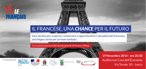 il francese, una chance per il futuro