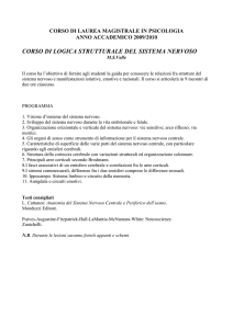Logica strutturale del sistema nervoso