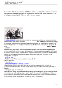 Gandhi ossessionato dal sesso?
