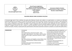 Università degli Studi di Torino Corso di Laurea magistrale in