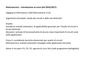 Analisi di reti resistive - Dipartimento di Ingegneria dell`informazione