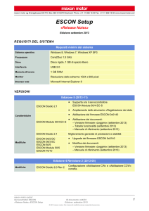 ESCON Setup «Release Notes