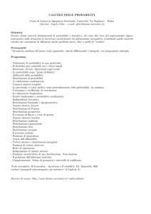 docente: Angelo Gilio