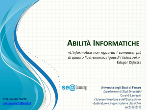 ABILITÀ INFORMATICHE