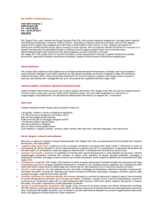 DHL SUPPLY CHAIN (Italy) S.p.A. Viale delle Industrie, 2 20090