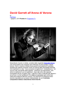 David Garrett all`Arena di Verona