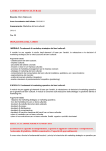 Marketing dei Beni Culturali