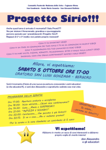 Volantino_SerataIniziale - Comunità Pastorale Madonna della Selva
