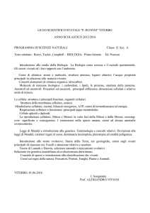 Scienze - Liceo Scientifico Statale Ruffini Viterbo