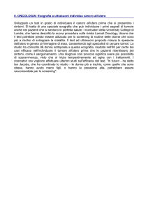 8. ONCOLOGIA: Ecografia a ultrasuoni individua cancro all`utero