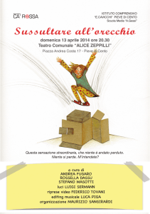 Sussultare all`orecchio - Comune di Pieve di Cento