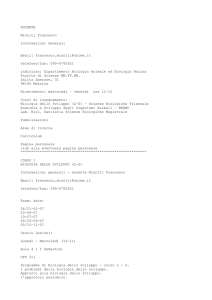 DOCENTE Minniti Francesco Informazioni Generali Email: francesco
