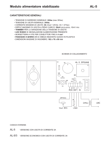 Modulo alimentatore stabilizzato AL-5