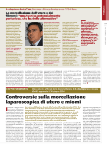Controversie sulla morcellazione laparoscopica di utero e