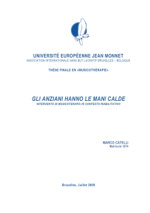 Gli anziani hanno le mani calde