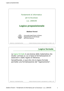 Logica proposizionale - Home di homes.di.unimi.it