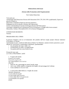 Scienze della Formazione nelle Organizzazioni