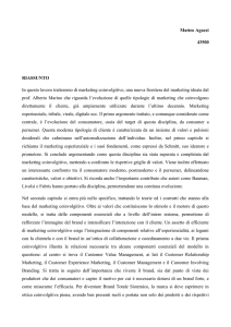 Matteo Agazzi 43500 RIASSUNTO In questo lavoro