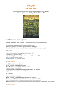 Utopia locandina - Istituto Luigi Sturzo