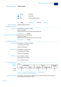 CURRICULUM VITAE DI ACHILLE PANETTA